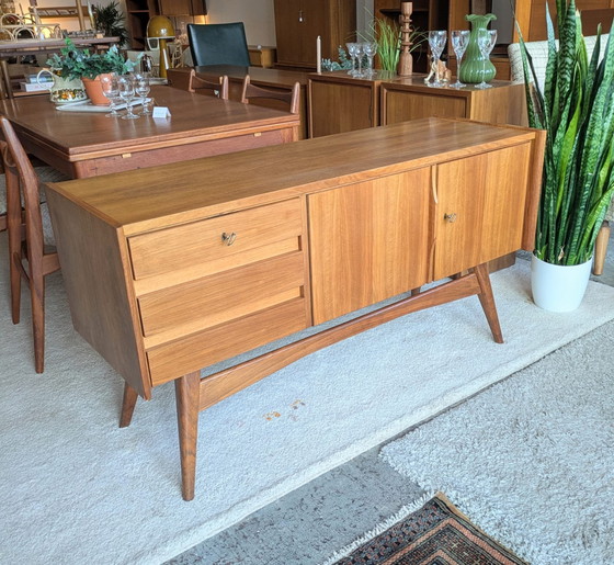 Image 1 of Vintage teakhouten lowboard, dressoir 