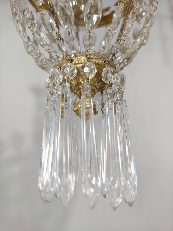 Image 1 of Lampada da soffitto in cristallo. Spagna, anni '50.