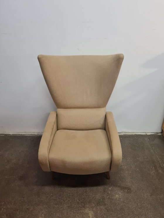 Image 1 of Mid-Century Modern Ear Chair, Czechoslovakia, 1960s