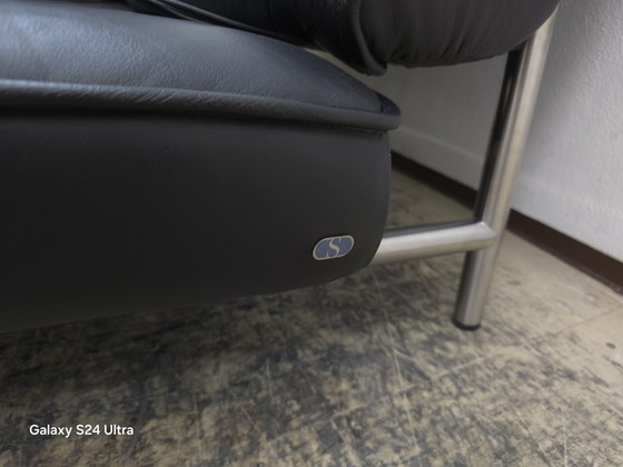 Image 1 of Sofá de diseño De Sede ds 450, sofá de cuero, sofá negro funcional.