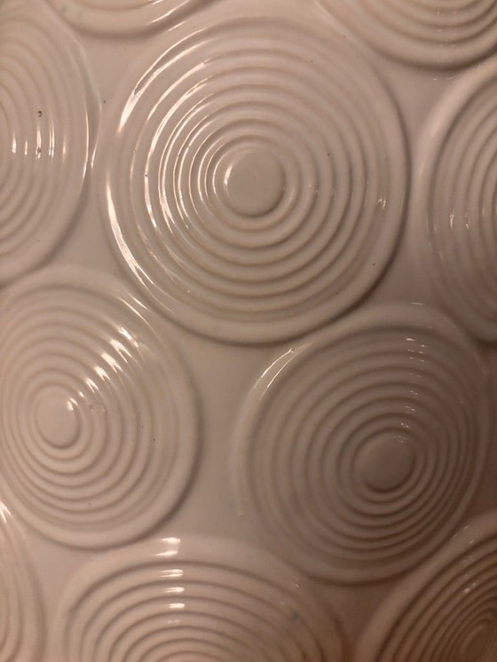Image 1 of Seltene Op-Art-Bodenvase aus Westdeutschland