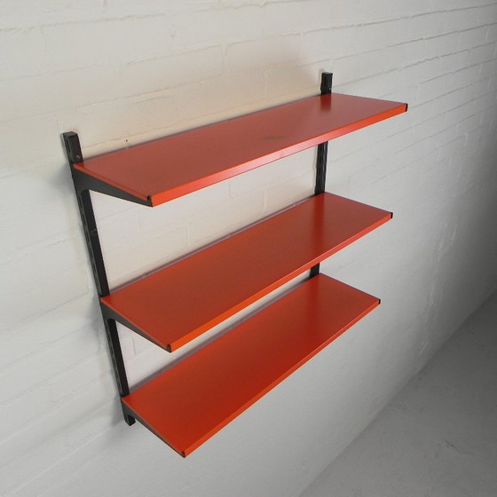 Image 1 of Tomado Holland wall rack - A. Dekker orange black, 1970s