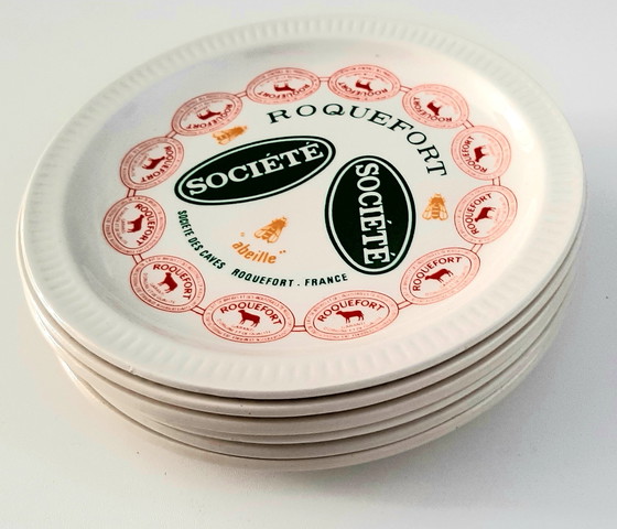 Image 1 of Fromages de France, Fayence de St. Amand Käseteller 6