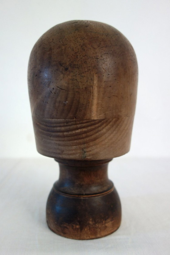 Ancienne Forme À Chapeau Ou Marotte En Bois Début XXème – Objets déco, Wood (photo 2 of 11)