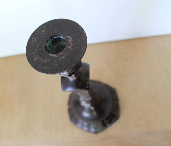 Image 1 of Candelabro antiguo de bronce estilo Luis XVI (siglo XVIII)