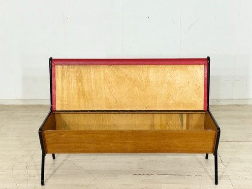 Vintage Design Bench – Mid Century Dining Bench Industrial Look