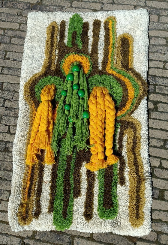 Image 1 of Arazzo psichedelico vintage anni '70 smyrna