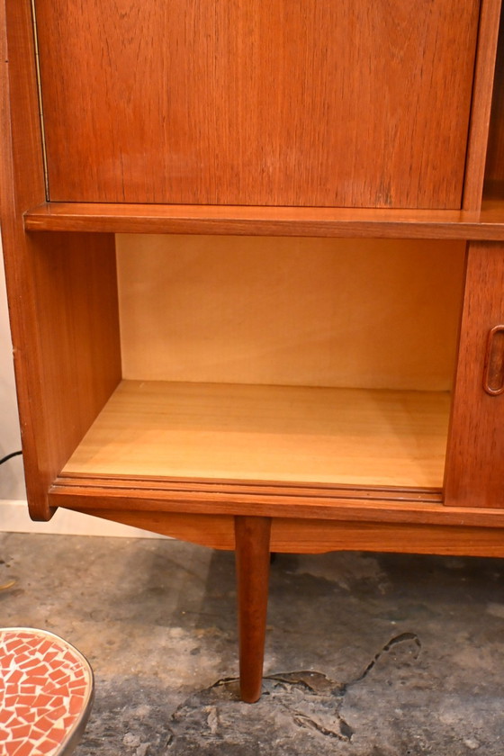 Image 1 of Teak wooden Danish Design highboard 60s/70s
