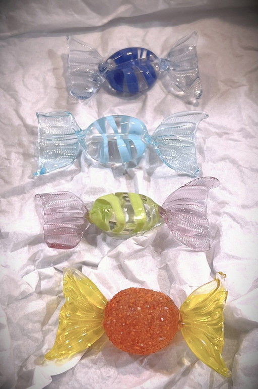 15 Bonbons en Verre Murano