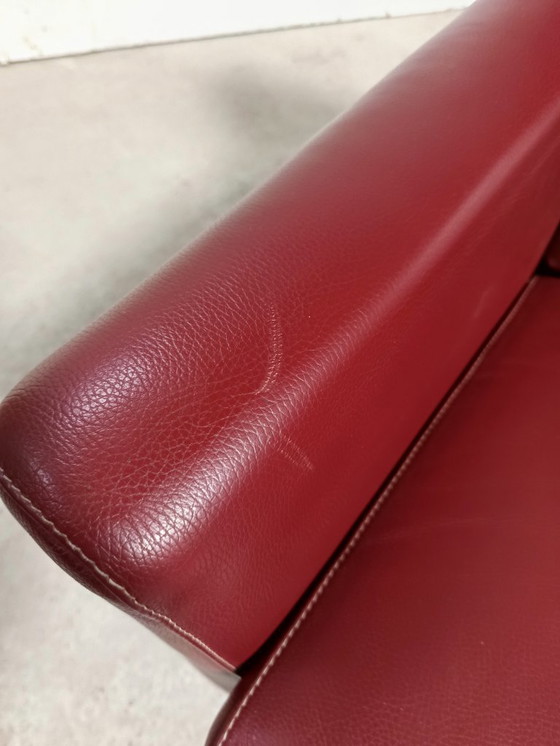 Image 1 of Set di divani Leolux Paian 2 posti 3 posti Senso Granata Pelle