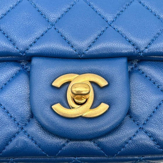 Image 1 of Chanel Square Mini Pearl Crush Bag