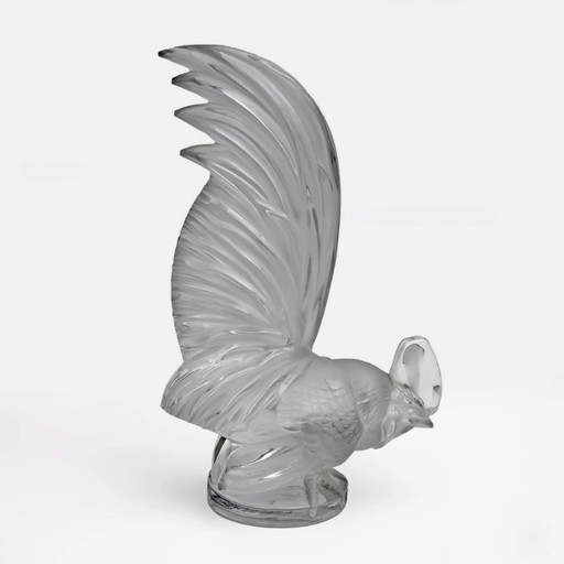 Paire de lampes - "Ermenonville" signé Lalique - Cristal, vintage 1960s
