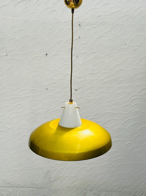 Philips Vintage Louis Kalff Style Pendant Lamp Mustard