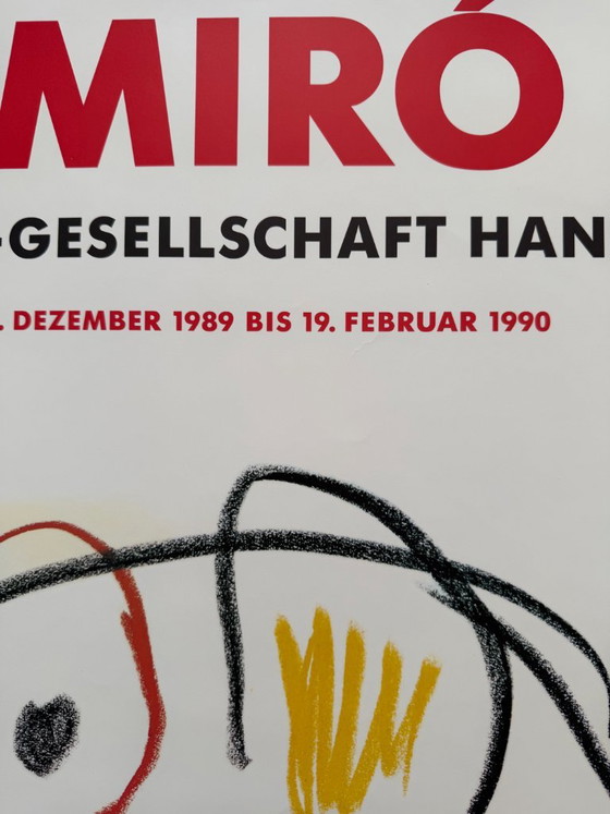 Joan Miró (1893–1983), Kestner-Gesellschaft Hannover, 1989, originele tentoonstellingsposter – Paper (photo 5 of 7)