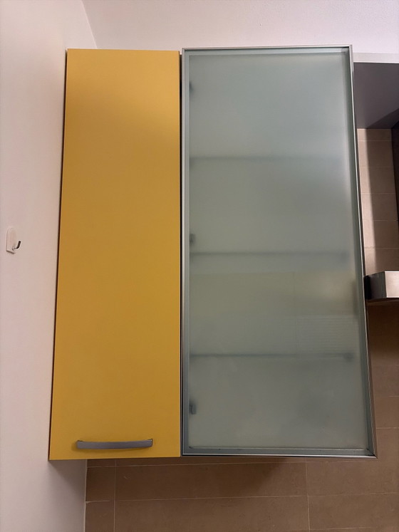 Gelbe Scavolini Küche – Highboards, Holz, Aluminium (photo 5 of 5)
