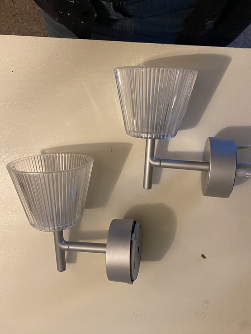 1 pair, 2 pieces, Philippe Starck wall lamps Romeo Babe Wall. Design 1996