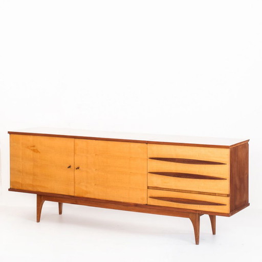 Buffet – Vintage-Sideboard in zwei Holztönen – Frankreich, 1960er Jahre – dressoirs, Wood (photo 2 of 12)