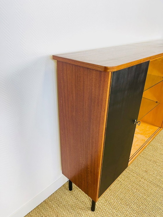 Image 1 of Vintage High Sideboard in Teak and Elm, 1960