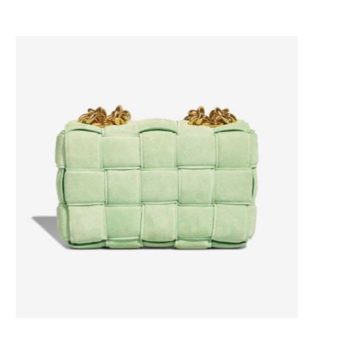 Borsa BOTTEGA VENETA Cassetta in pelle scamosciata verde - 103236