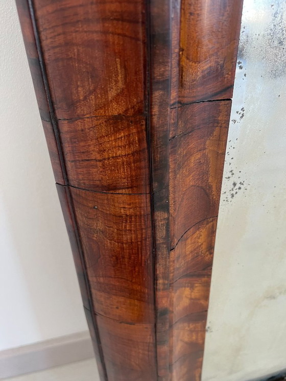 Image 1 of Cassettone - Noce - Comò con specchiera