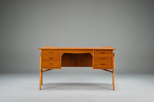 Mid-Century Danish Teak Desk by Svend Åge Madsen for Sigurd Hansen, 1950s
