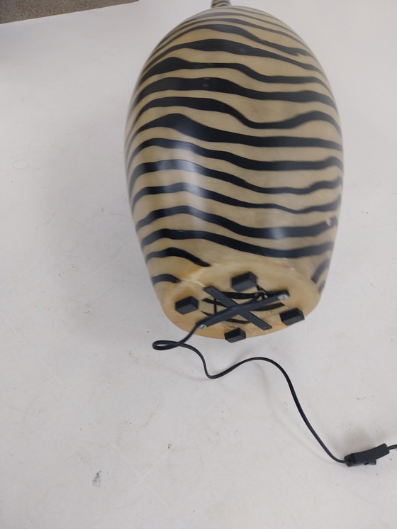 Image 1 of 1 x fiberglass floor lamp "zebra" 80cm high