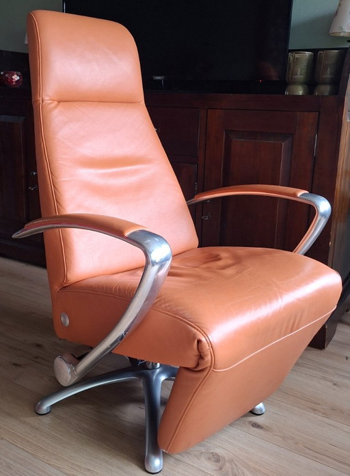 Original JORI Brainbuilder Adjustable recliner chair (Mono-Move) – Leather / Aluminum