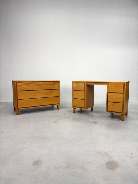 Image 1 of Vintage Ladekast Leslie Diamont voor Conant Ball