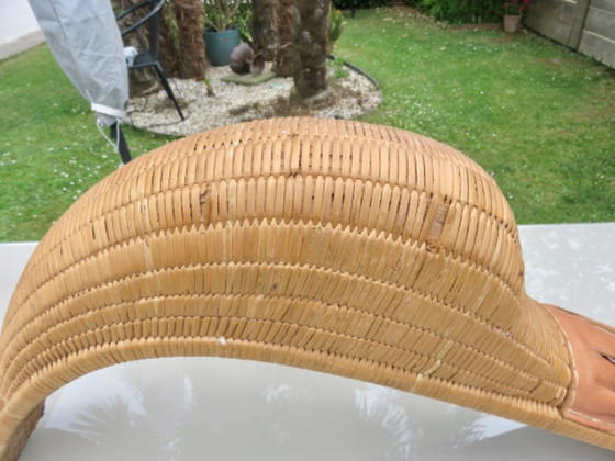 Image 1 of Ancienne chistera grand gant et sa balle (pelote) 65cm, Pays Basque, Jaï Alaï, Cesta Punta