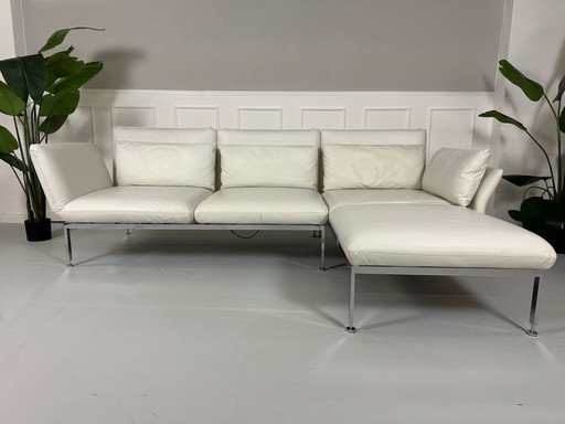 Brühl Roro Sofa Slaapfunctie Witte Bank Leder