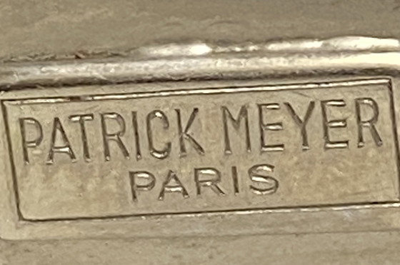 Image 1 of PATRICK MEYER Paris – Porte-crayons design en métal compressé signé – 9,5 cm