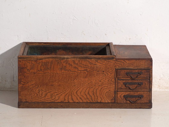 Antique Japanese wooden box hibachi – Japan, circa 1920 – Decorative Objects, Iron, Copper (photo 21 of 40)