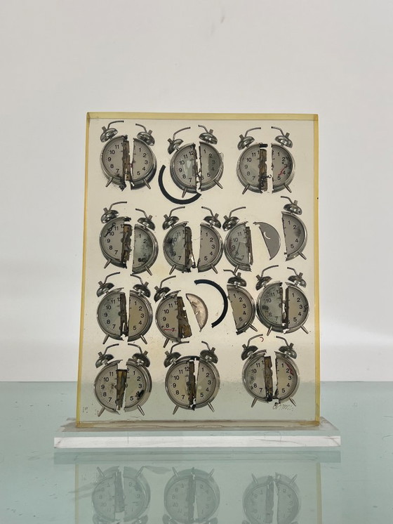 Image 1 of Fenandez ARMAN - Sculpture, Untitled (Alarm Clocks) - 43 cm - Resin - 2000
