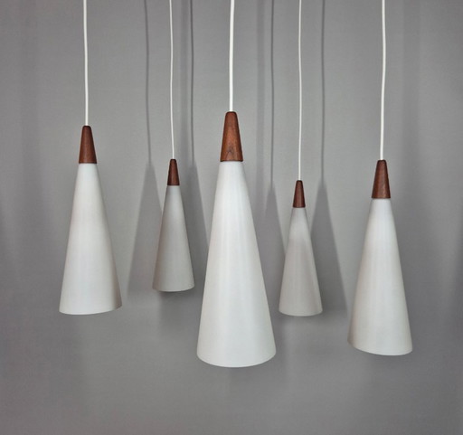 Lampada a sospensione vintage - Fog & Morup - anni '50