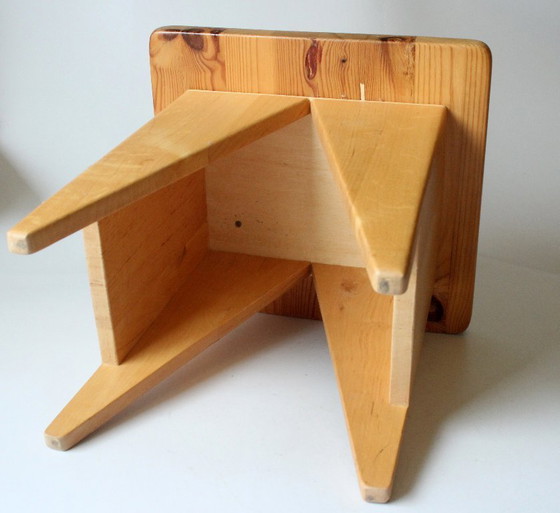 Image 1 of Support à fleurs design robuste - bois - fait main