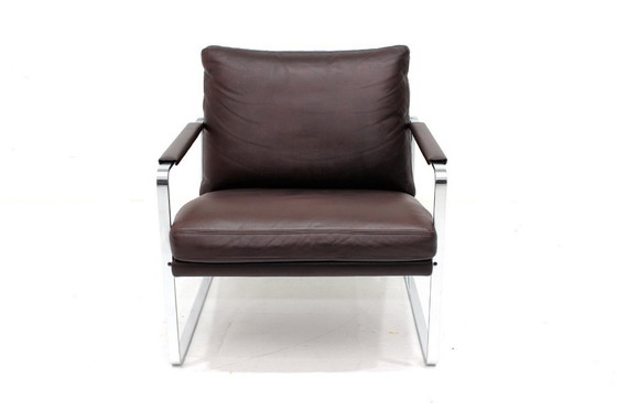 Image 1 of Zo goed als nieuw! Walter Knoll Fabricius 710 loungestoel, fauteuil met premium leer, originele prijs €5998.
