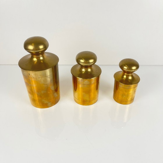 Set di 3 scatole vintage in ottone dorato, anni '60-'70 – Oggetti decorativi, Brass (photo 6 of 13)