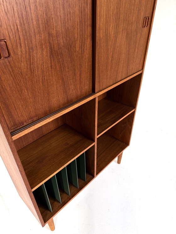 Vintage Danish Teak LP Cabinet '60s – High Boards, Wood (photo 6 of 10)