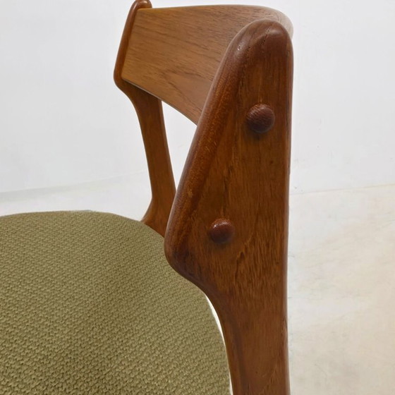 4x Erik Buch Sedie da pranzo design danese anni '60 Rivestite – O.D. Mobler, Wood (photo 7 of 7)