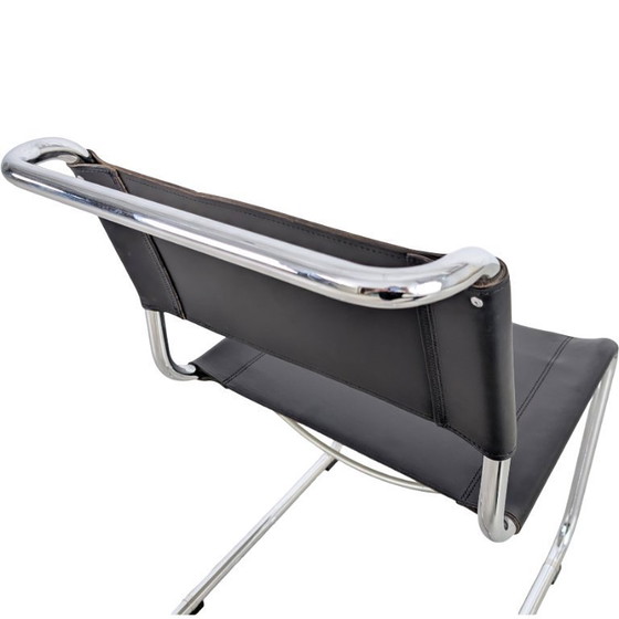 Image 1 of Set of 5 Thonet chairs S33 Mart Stam cantilever Bauhaus black
