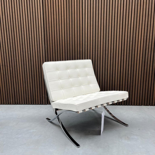 Knoll Barcelona chair classic - Bianco leder