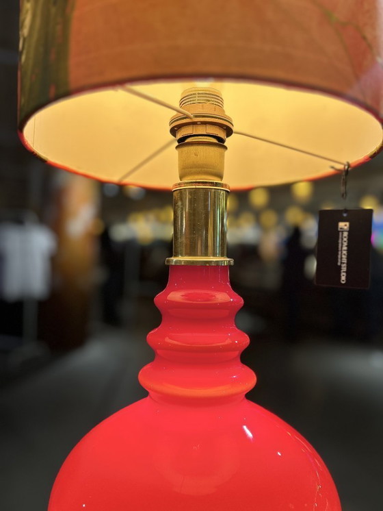 Image 1 of Doria Lighting - Opal glass lamp with internal lighting and modern shade