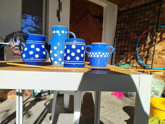 Image 1 of Set "Big Dots" Rustic German Landhouse DDR