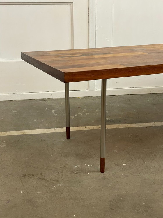 Image 1 of Fristho coffee table in teak and stainless steel – designed by Rudolf Bernd Glatzel