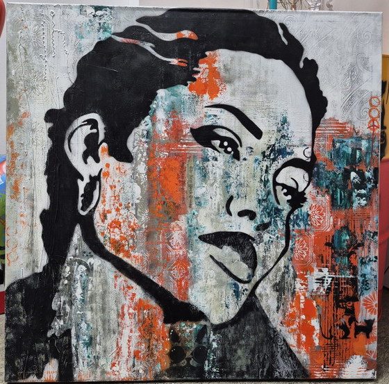 Image 1 of Toile technique mixte 100x100cm