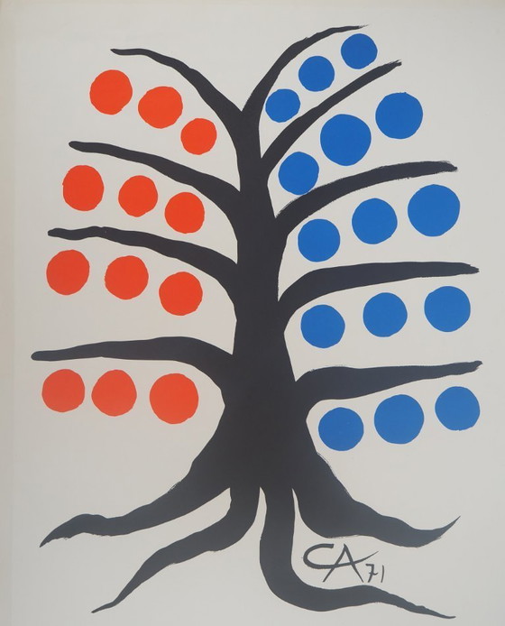 Alexander Calder : Arbre Heureux, Affiche en Lithographie Originale Signée – Paper (photo 3 of 6)