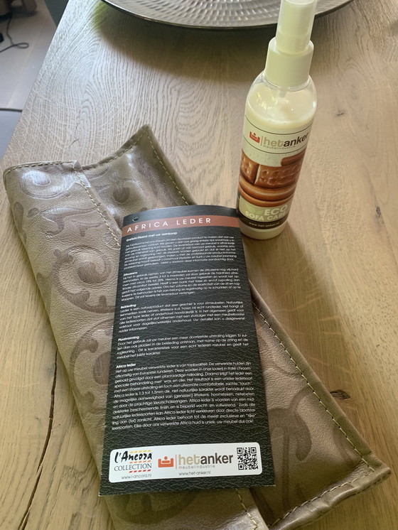 Image 1 of Lederen fauteuil / loveseat 