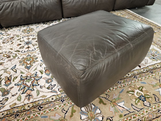 Image 1 of Divano modulare in pelle di design marrone scuro anni '70