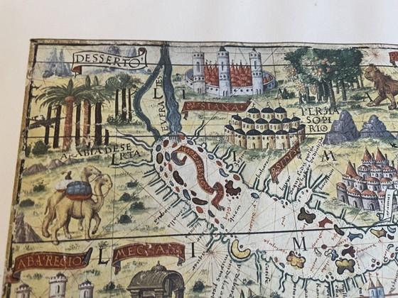 Image 1 of A Printing of the Original Map of Indian Ocean from 1960