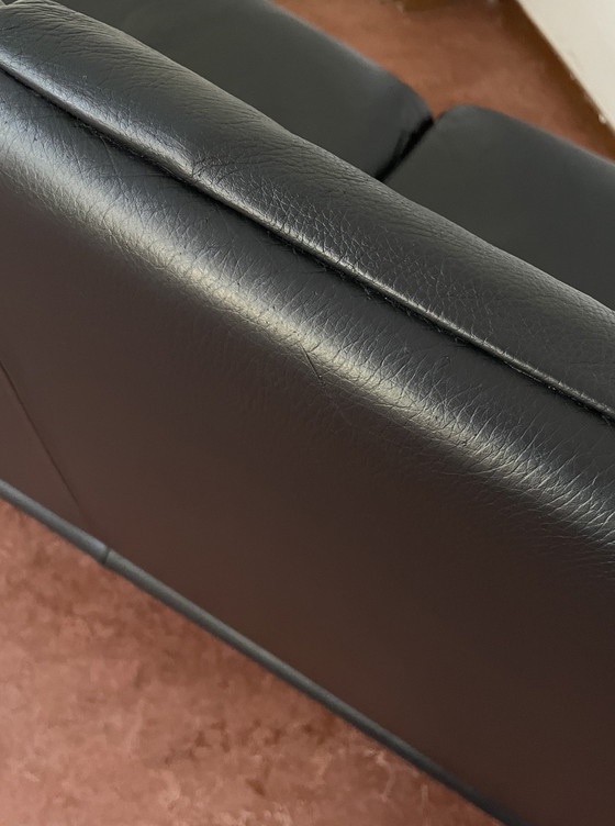 Image 1 of  De Sede DS2011 black leather sofa
